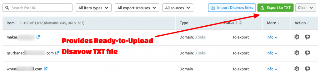 How to disavow with SEMrush