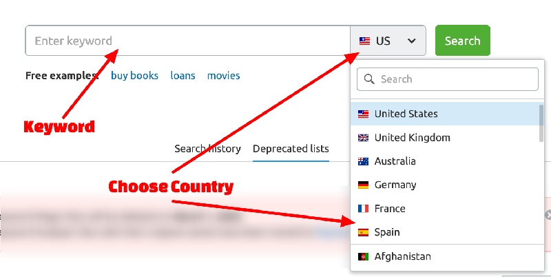 SEMrush Keyword Magic Tool